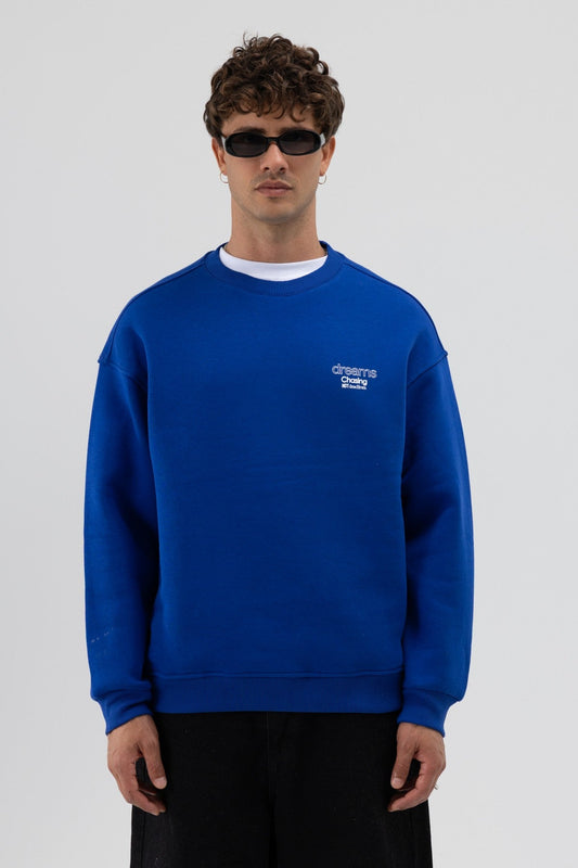 Oversized Bike Neck Print Sweatshirt V70-95