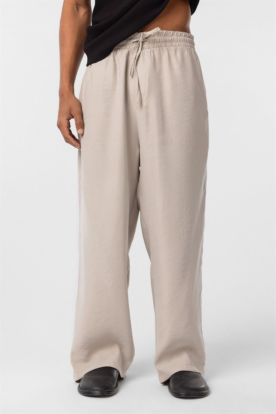 Baggy-Fit Modal Fabric Pants