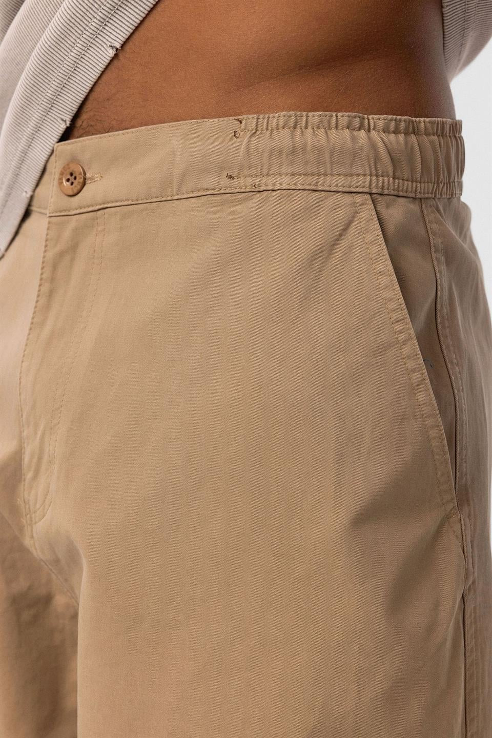 Pre-Washed Gabardine Baggy Pants