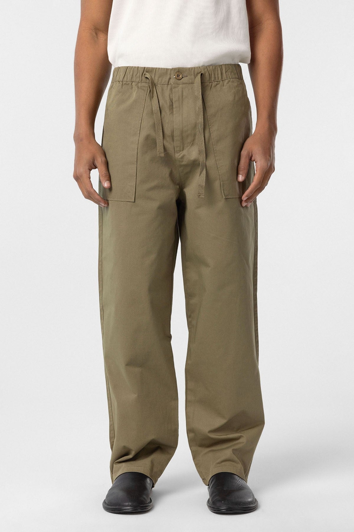 Baggy-Fit Gabardine Pants