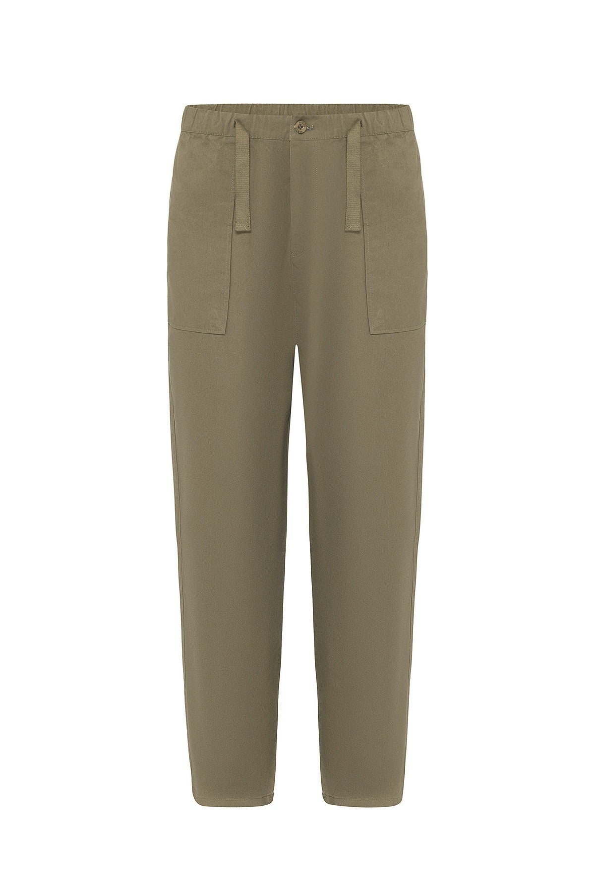 Baggy-Fit Gabardine Pants