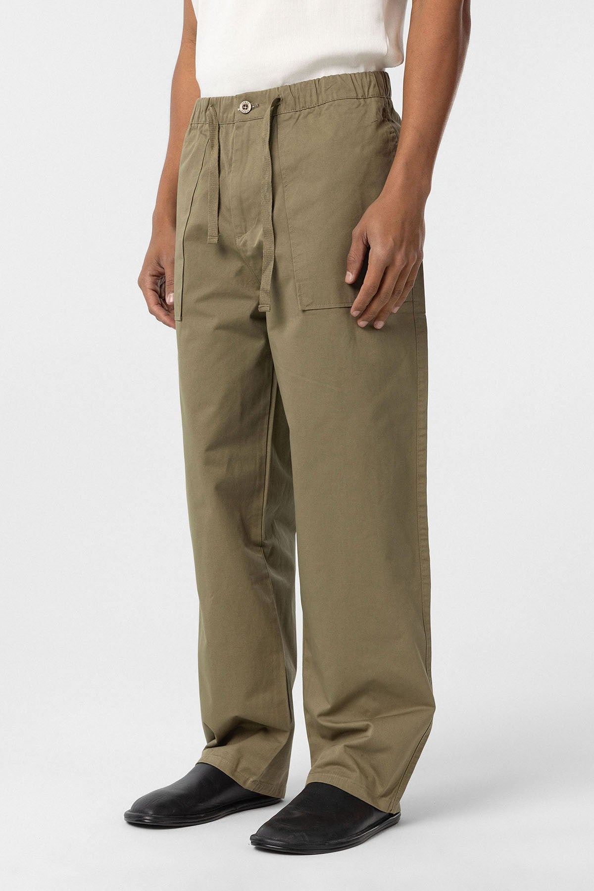 Baggy-Fit Gabardine Pants