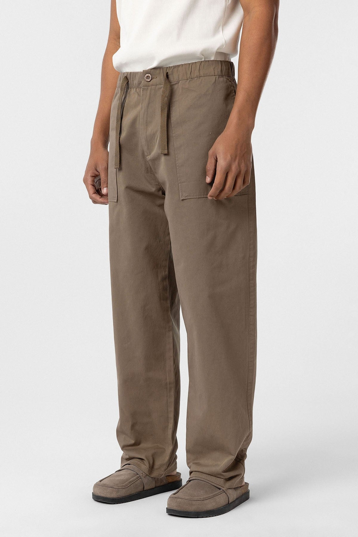 Baggy-Fit Gabardine Pants