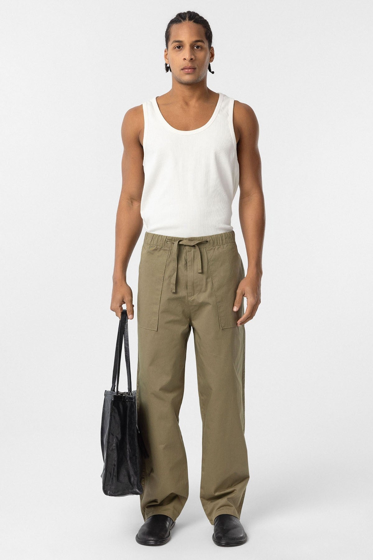 Baggy-Fit Gabardine Pants