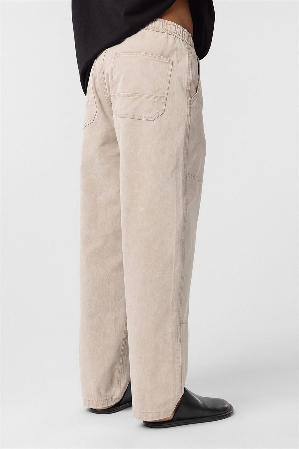 Pre-Washed Baggy Gabardine Pants