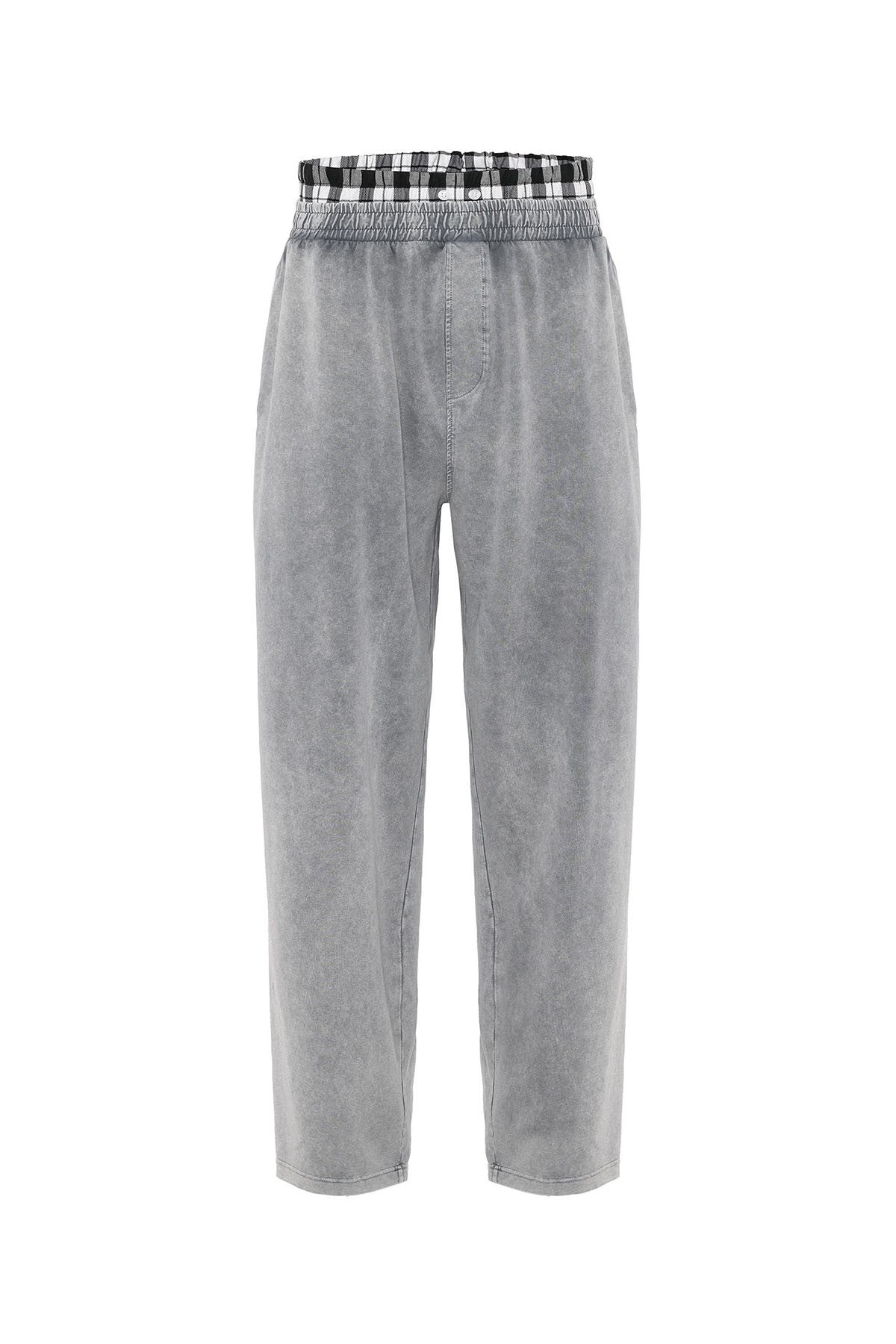 Washed, High-Waisted, Baggy Sweatpants