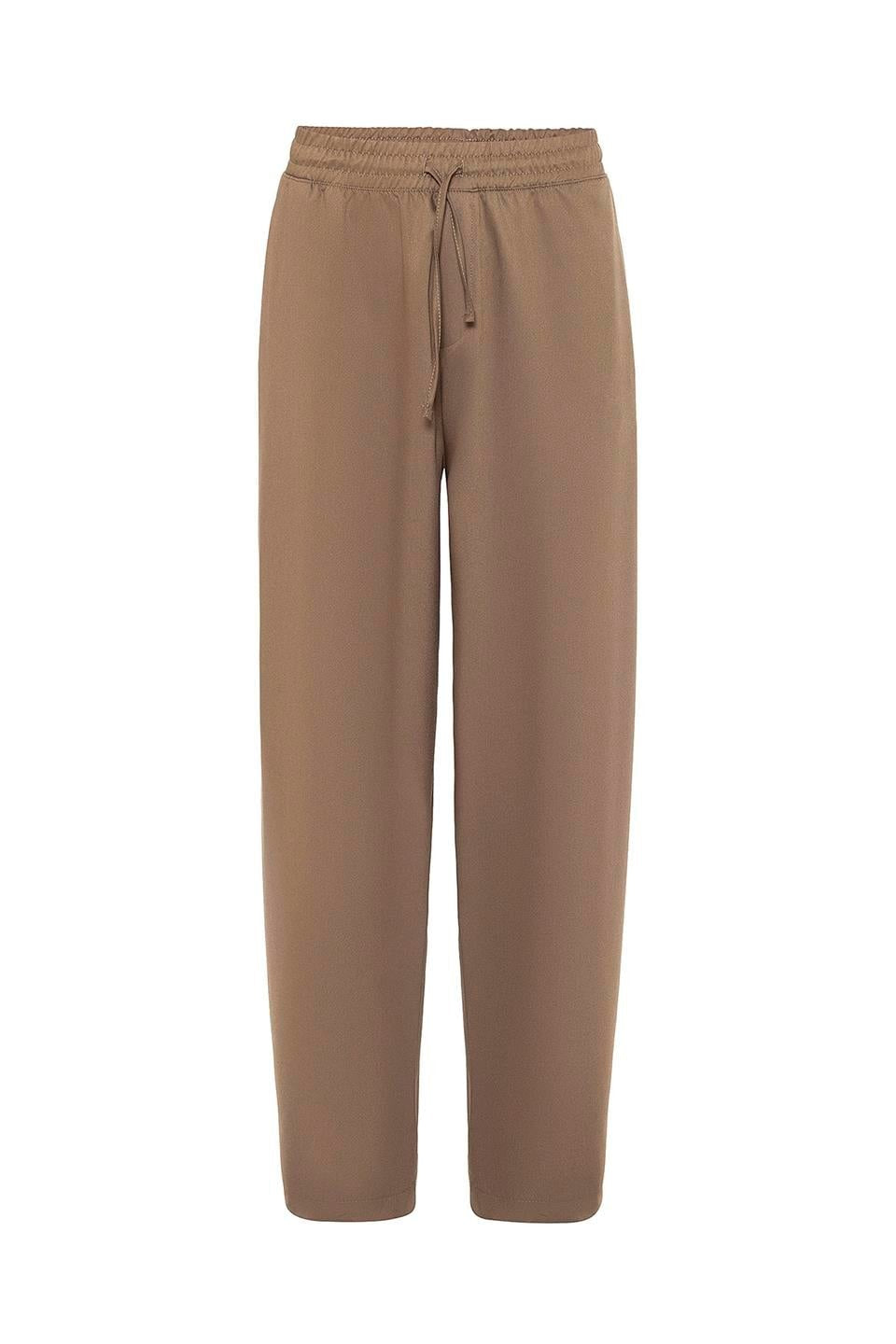 Baggy Pants with an Elastic Waistband
