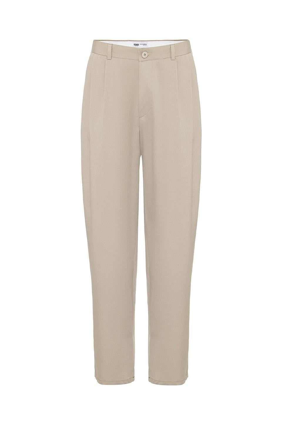 Baggy-Fit Pleated Pants
