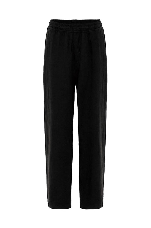 Baggy-Fit Muslin Linen Pants