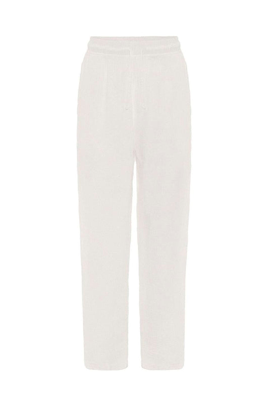 Baggy-Fit Muslin Linen Pants