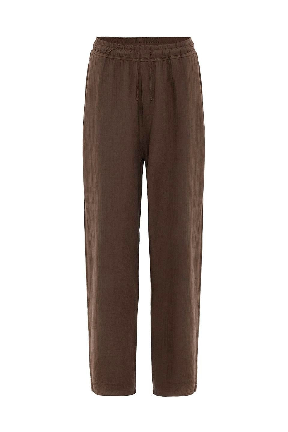 Baggy-Fit Muslin Linen Pants