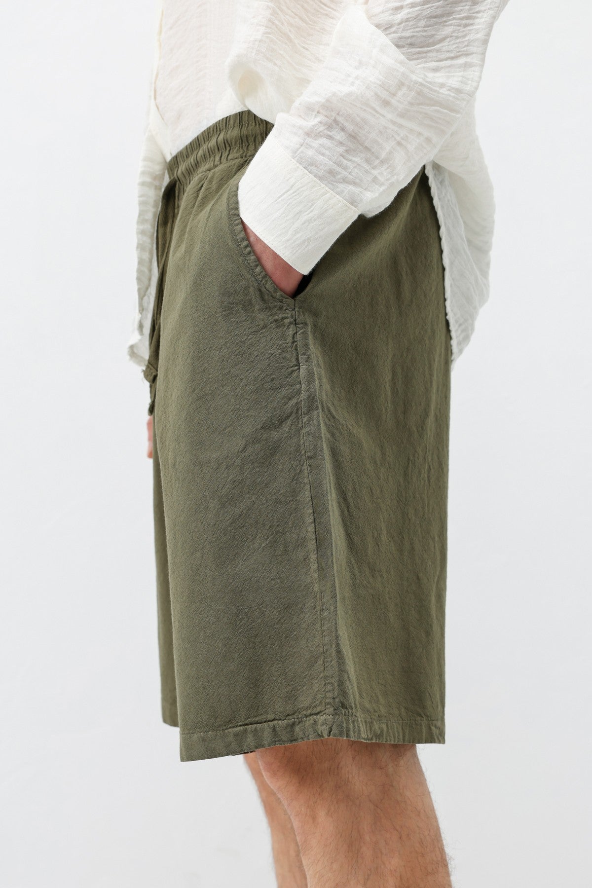 Oversized Linen Shorts