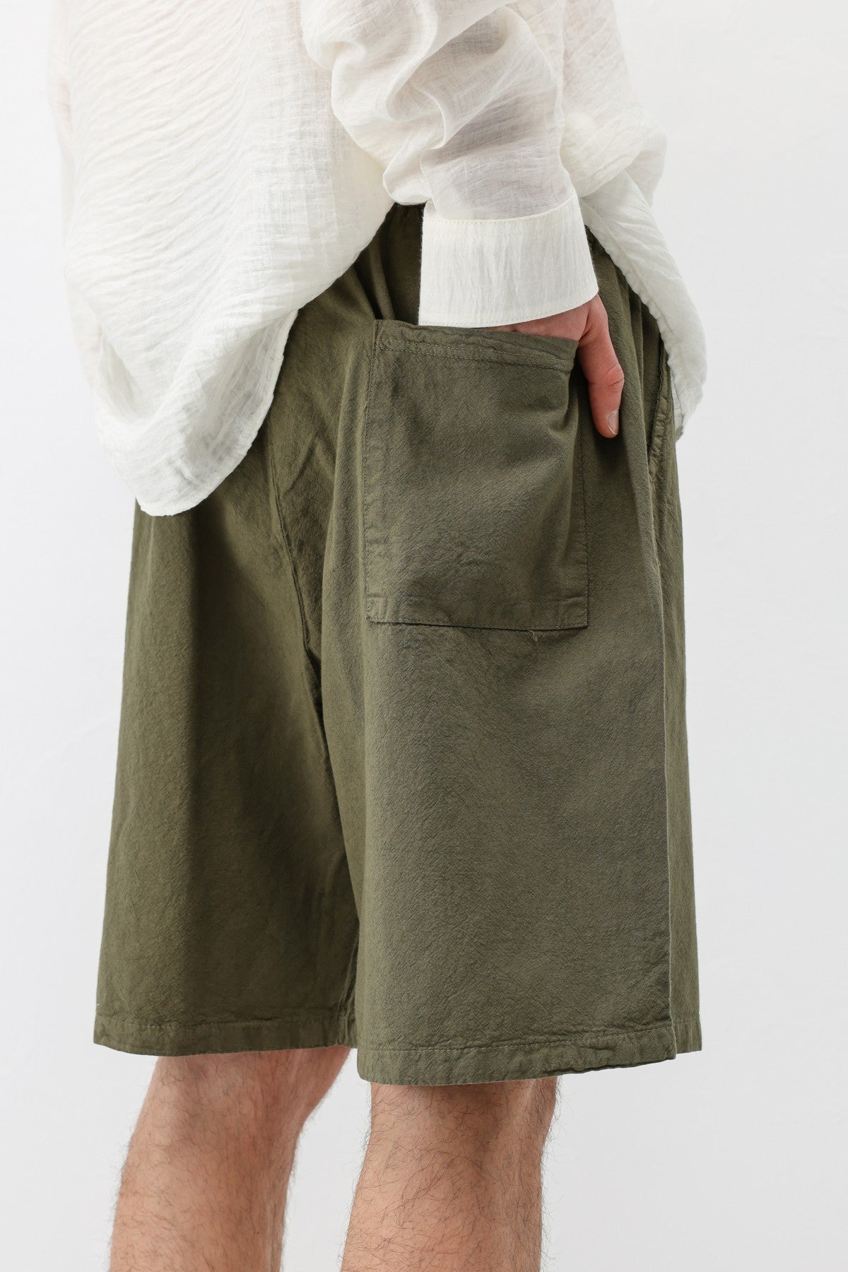 Oversized Linen Shorts