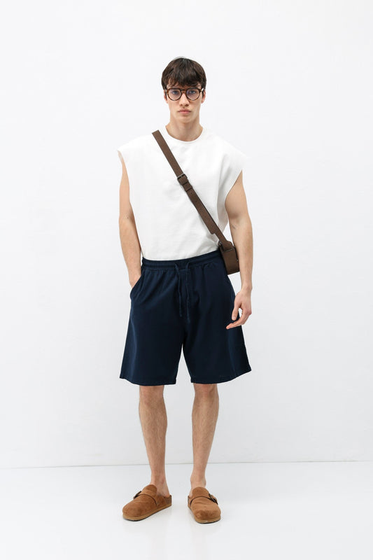Oversized Linen Shorts