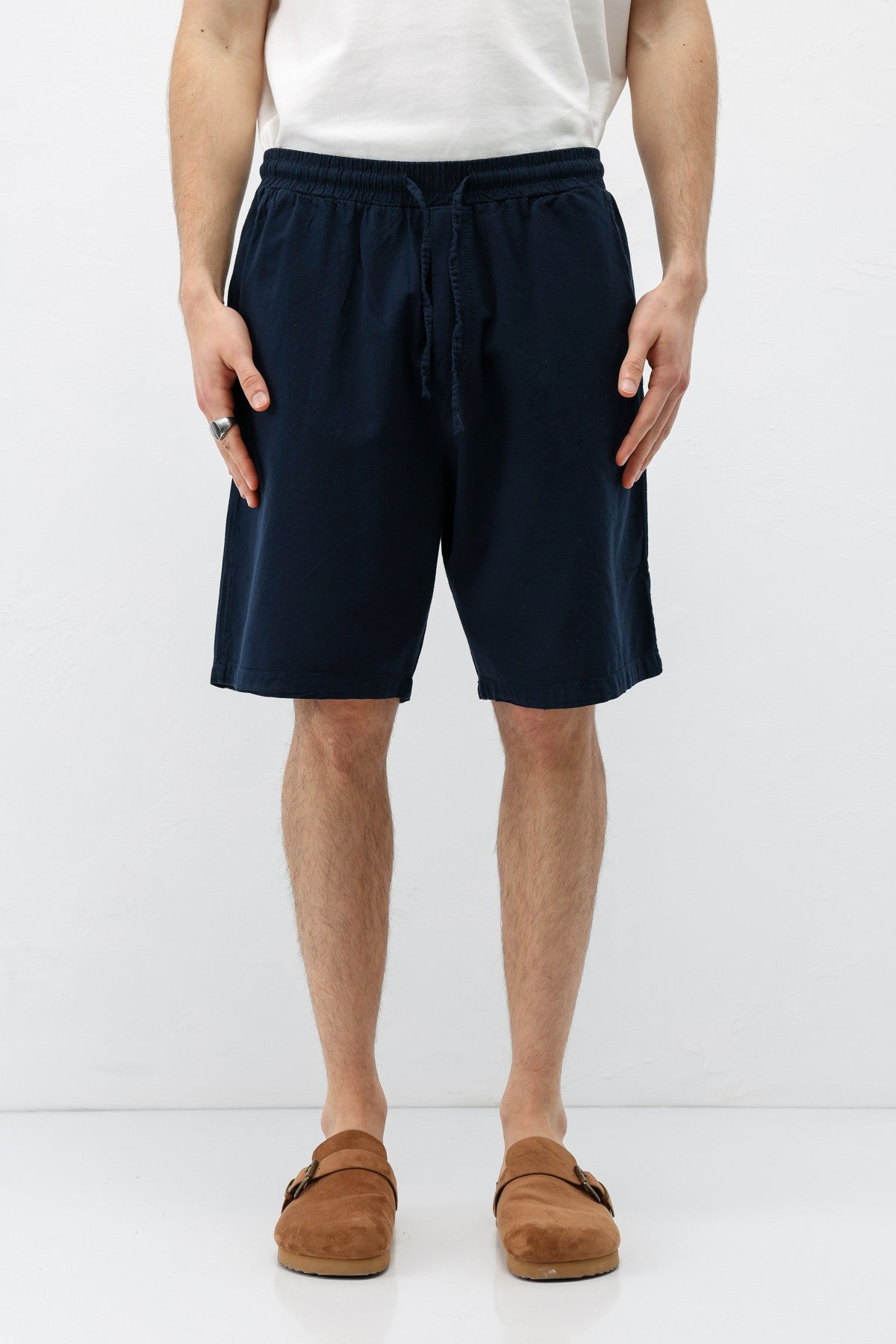 Oversized Linen Shorts