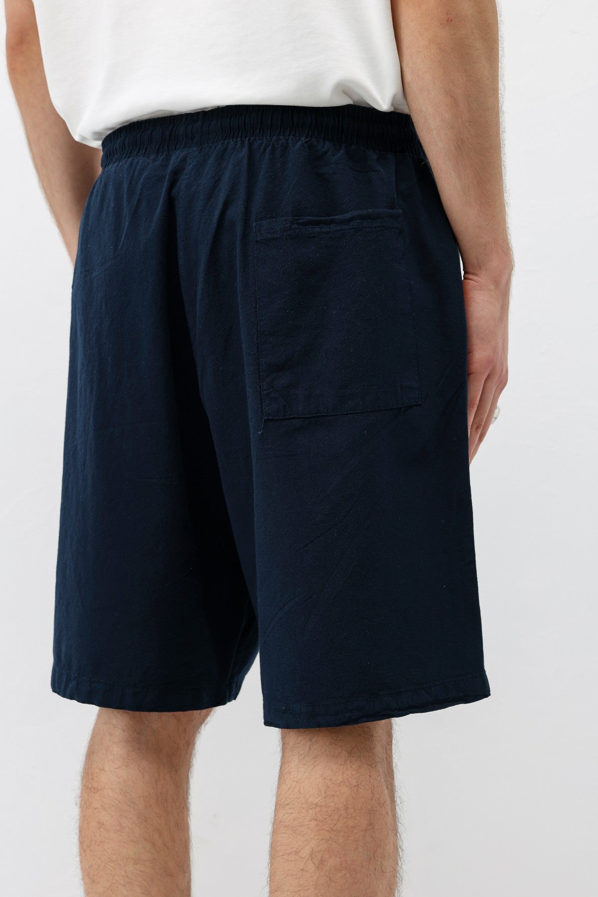 Oversized Linen Shorts