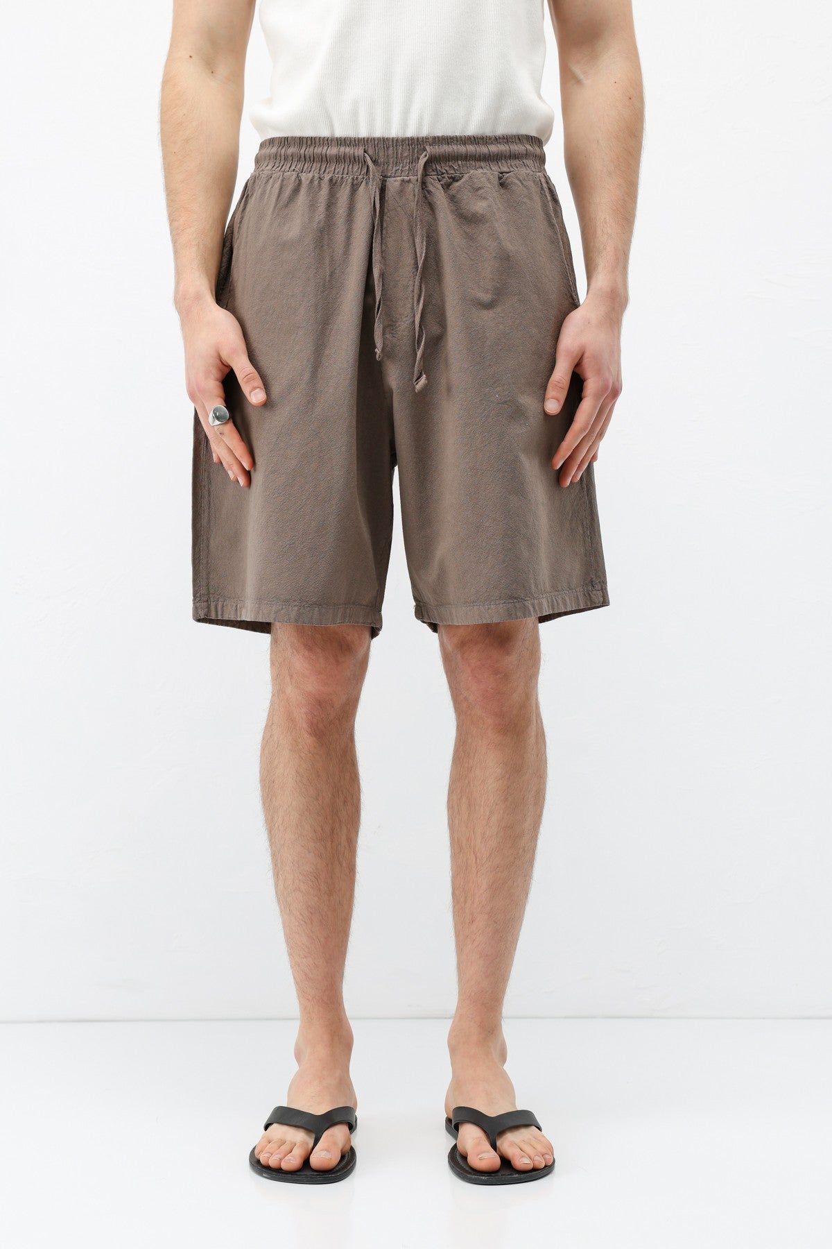 Oversized Linen Shorts