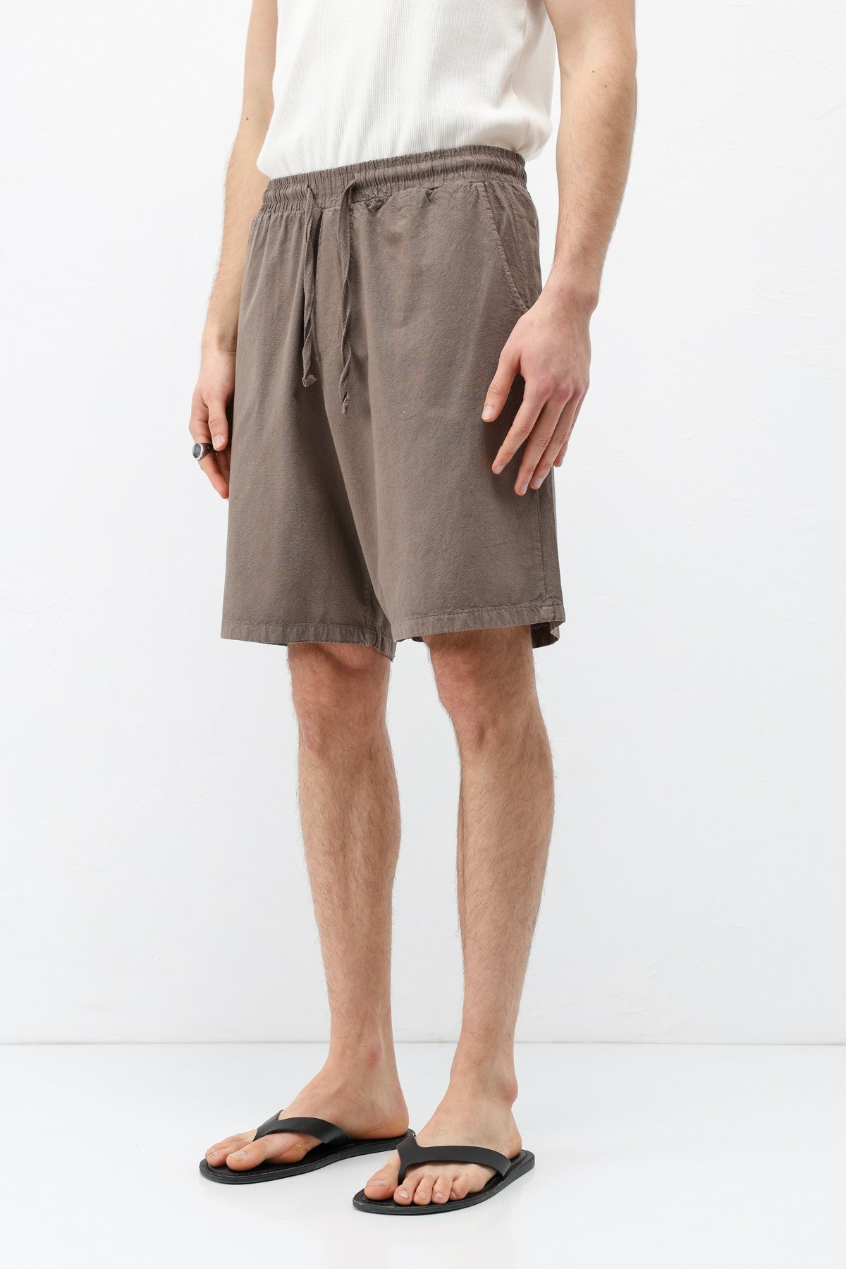 Oversized Linen Shorts