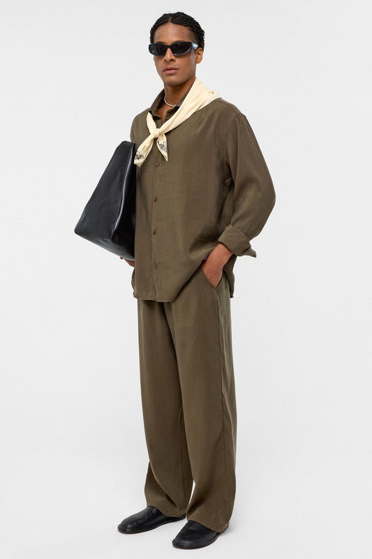 Baggy-Fit Modal Fabric Pants