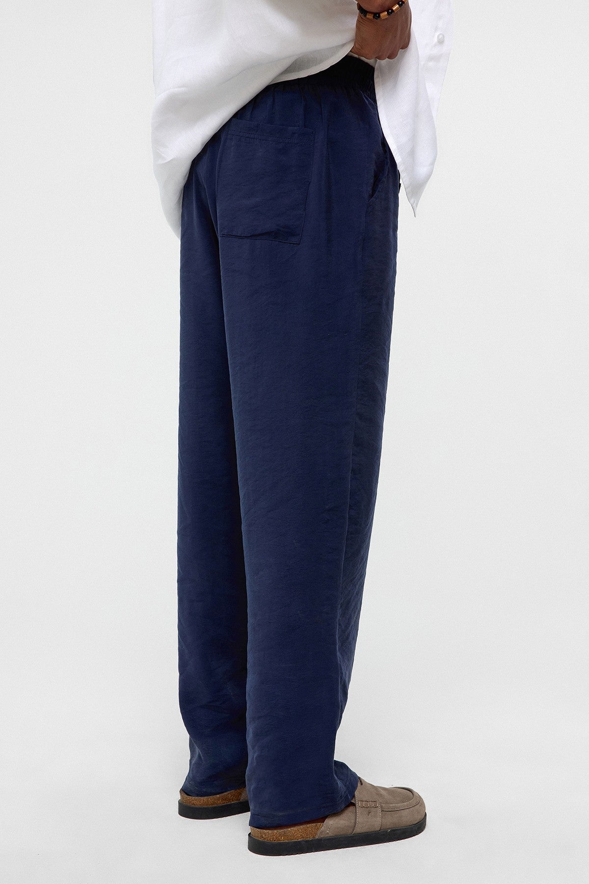 Baggy-Fit Modal Fabric Pants
