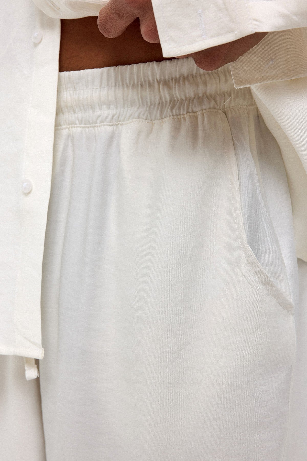 Baggy-Fit Modal Fabric Pants