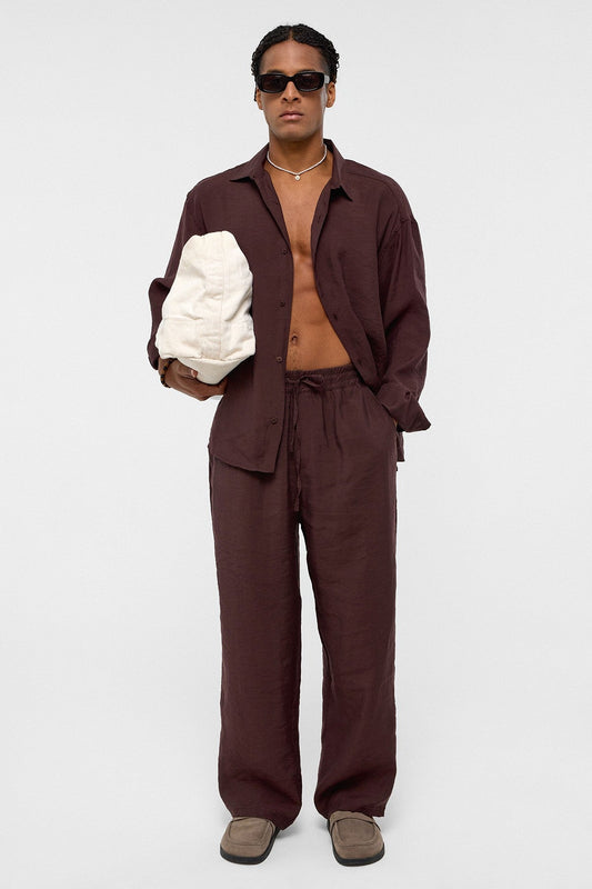 Baggy-Fit Modal Fabric Pants