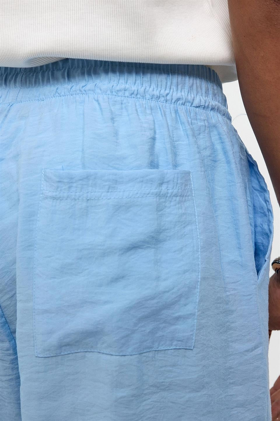 Oversized Modal Fabric Bermuda Shorts