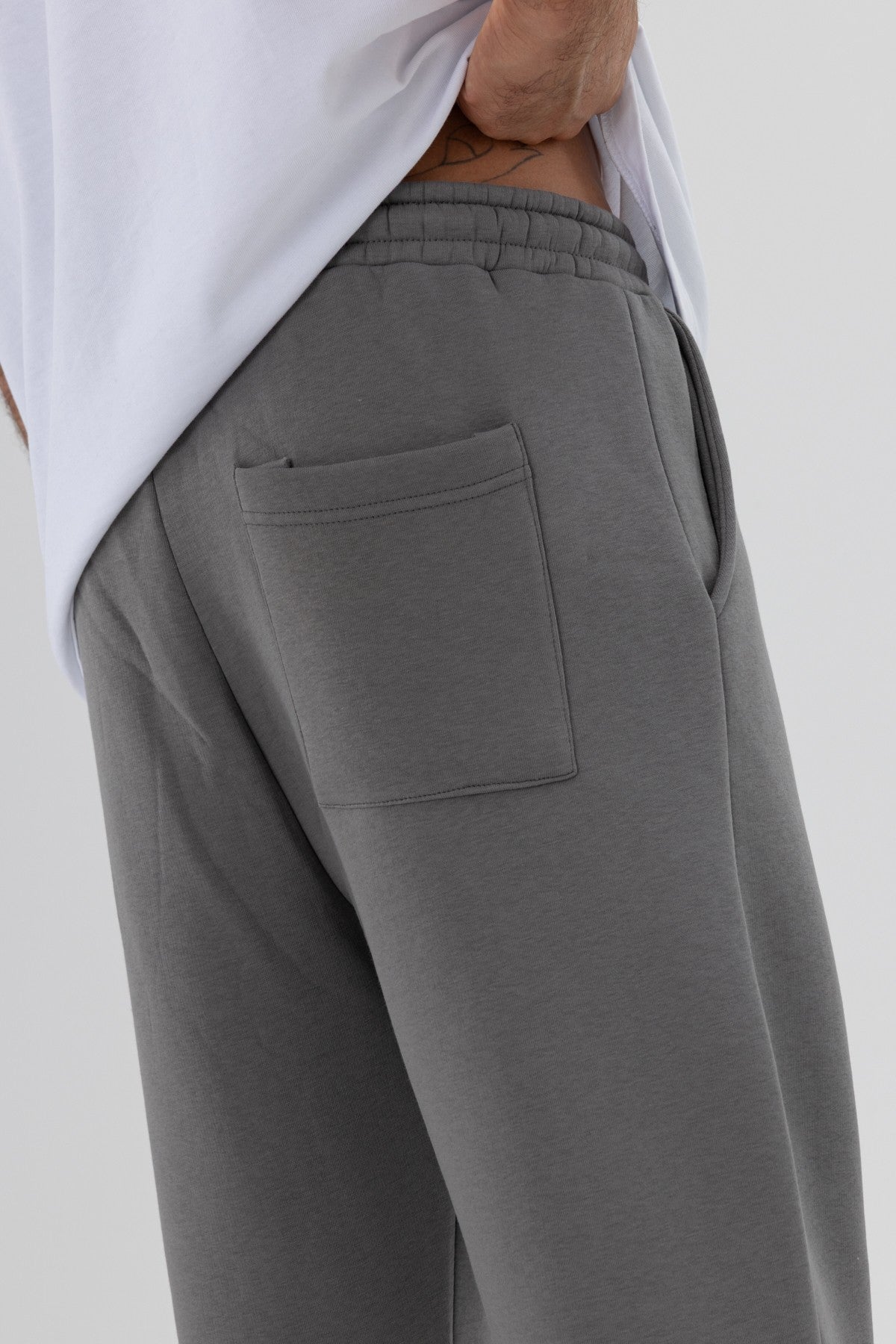 Basic Sweatpants with Elastic Cuffs