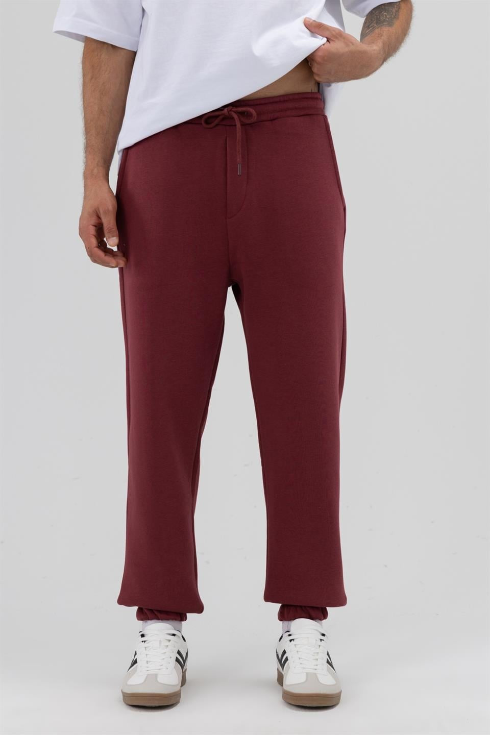 Basic Sweatpants with Elastic Cuffs