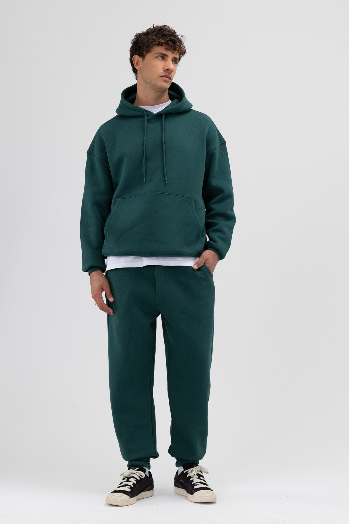 Basic Sweatpants with Elastic Cuffs