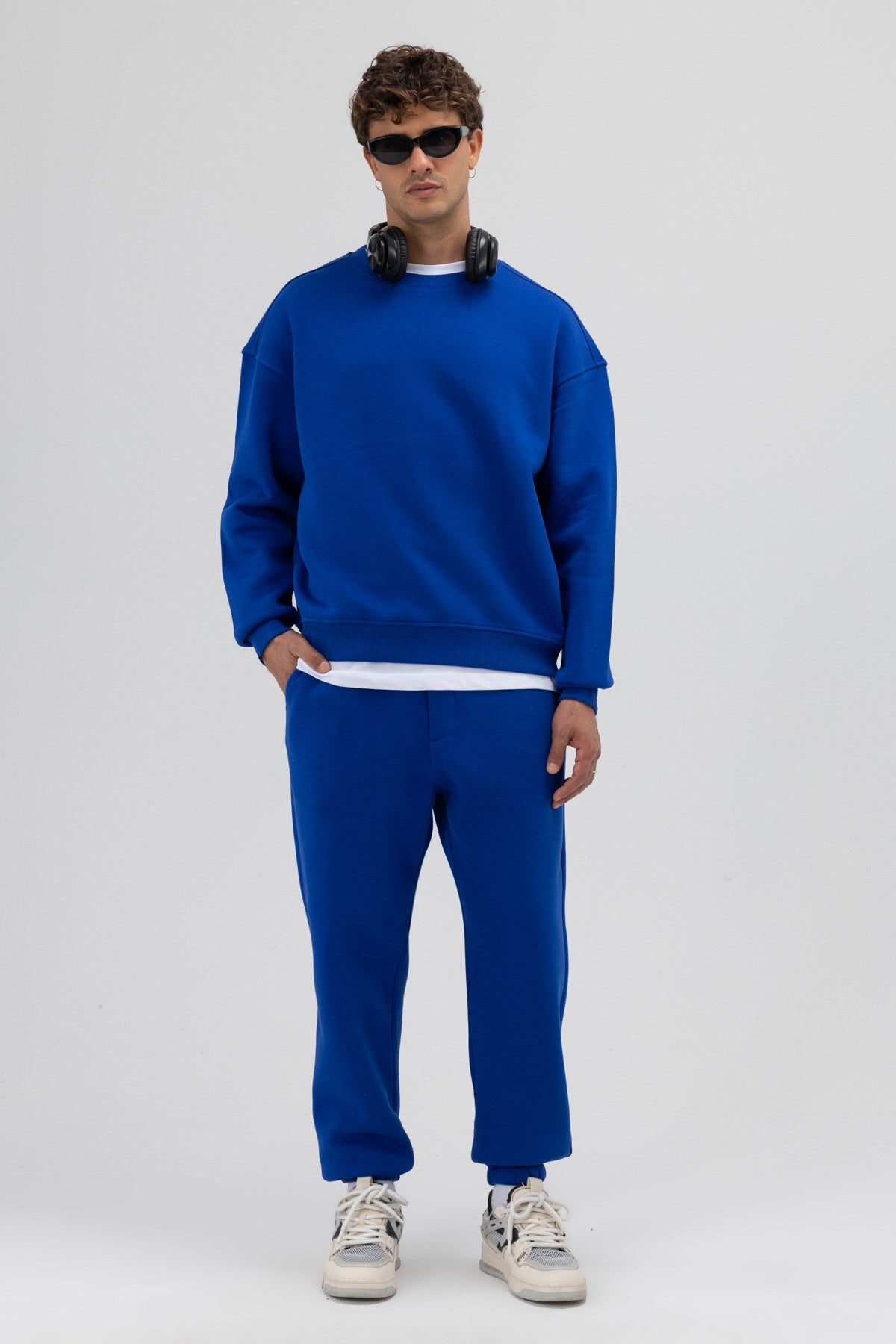 Basic Sweatpants with Elastic Cuffs