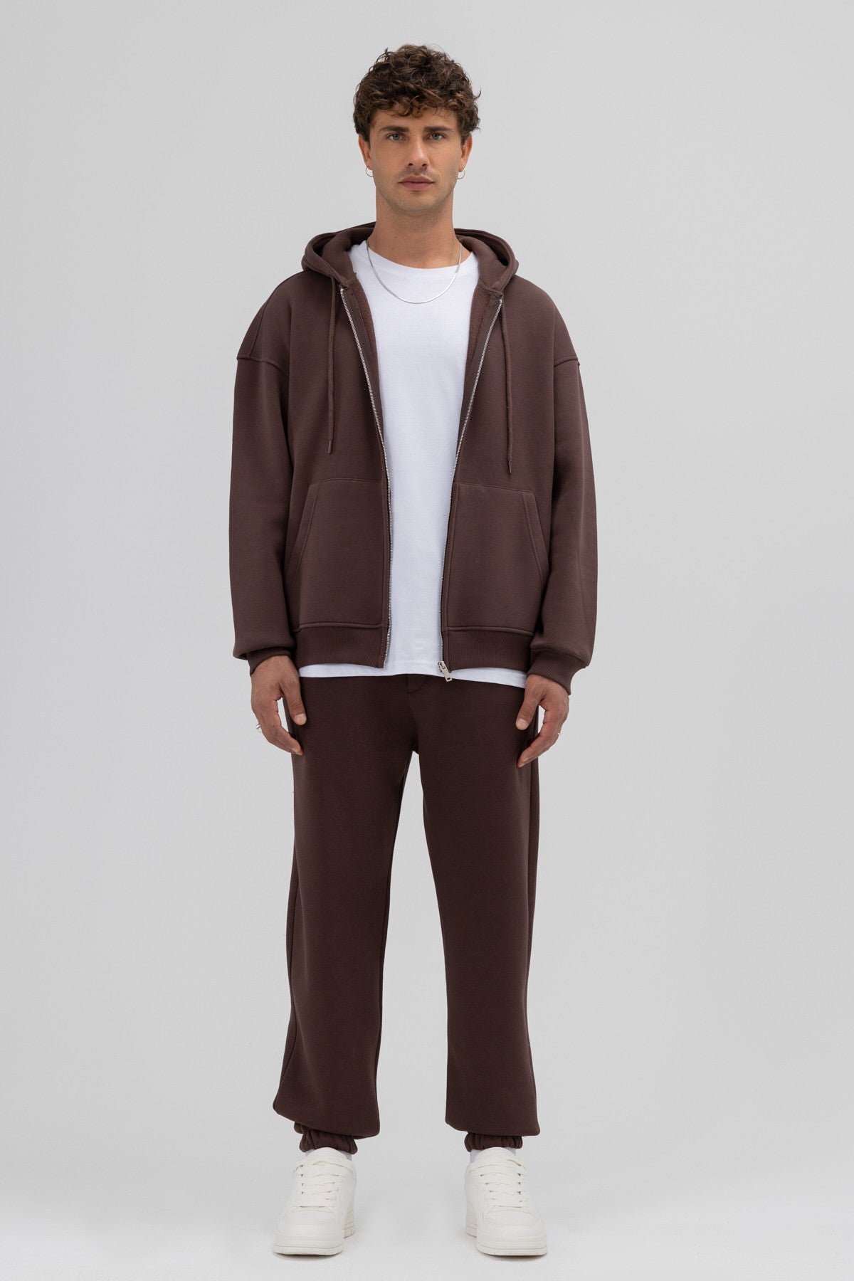 Basic Sweatpants with Elastic Cuffs