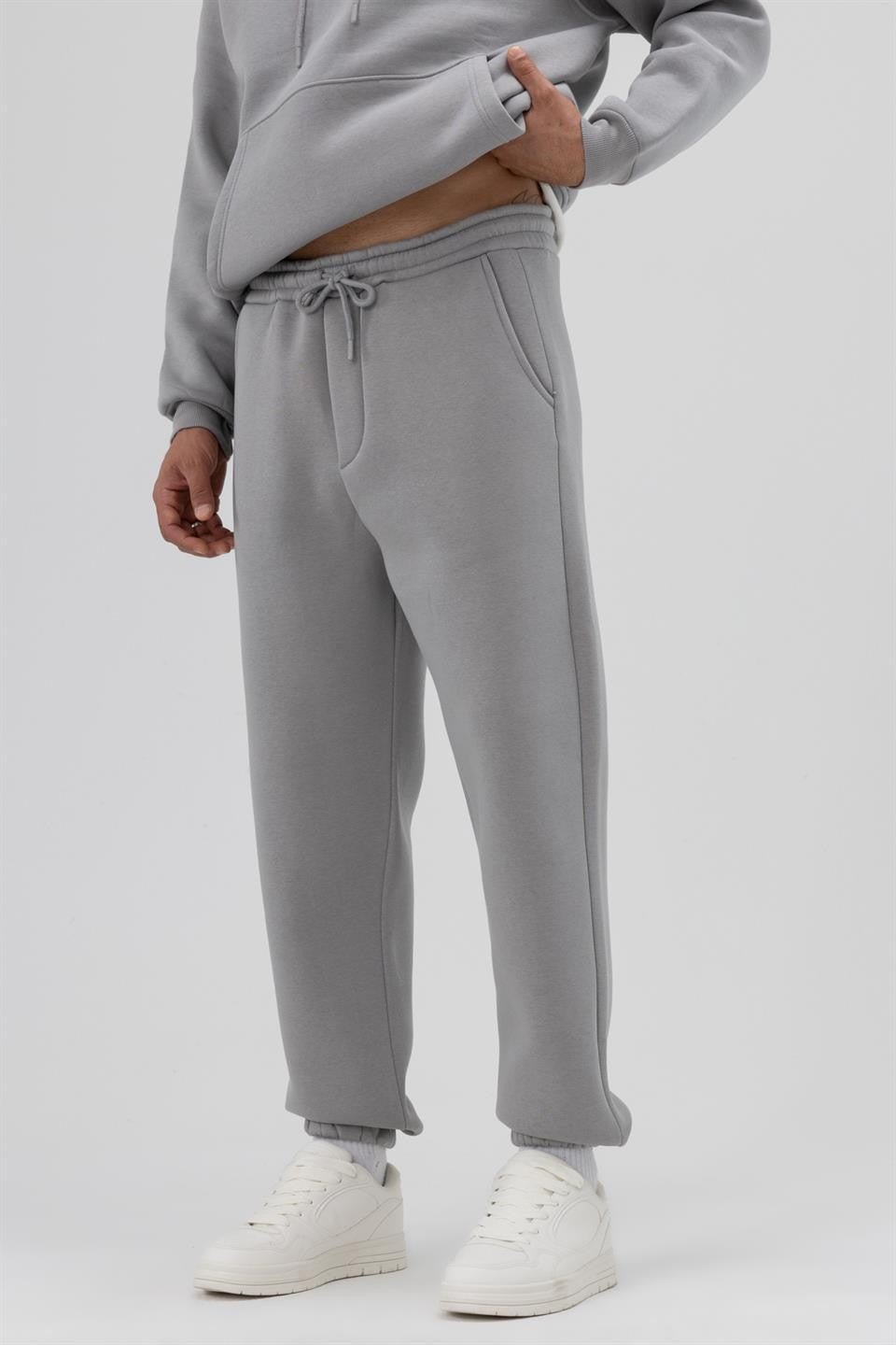 Basic Sweatpants with Elastic Cuffs