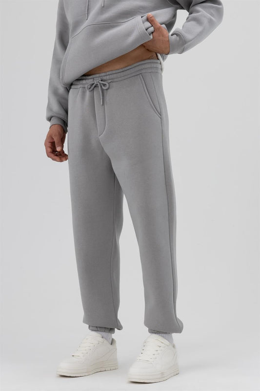Basic Sweatpants with Elastic Cuffs