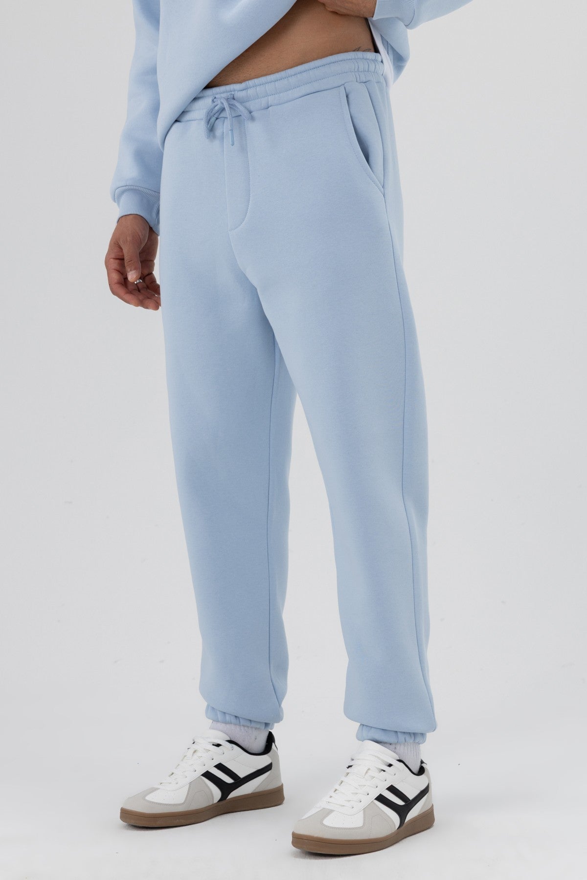 Basic Sweatpants with Elastic Cuffs