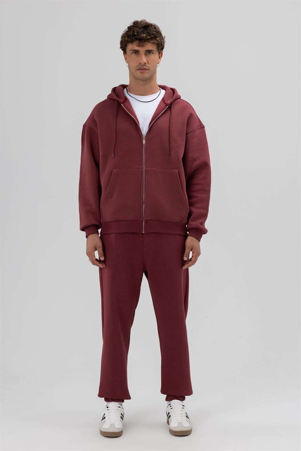 Basic Sweatpants with Elastic Cuffs