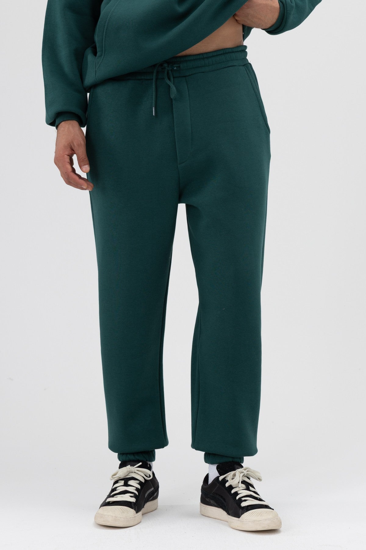 Basic Sweatpants with Elastic Cuffs