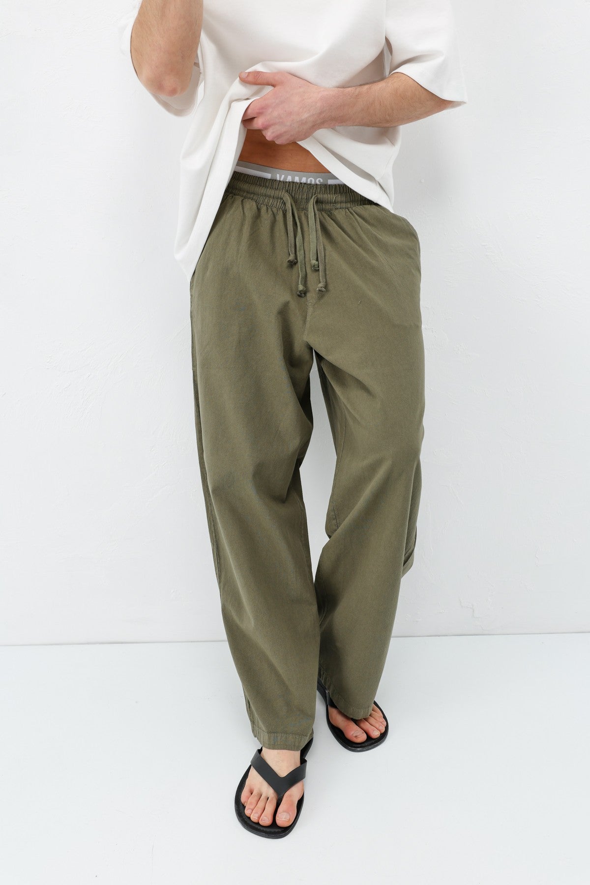 Super Baggy-Fit Linen Pants