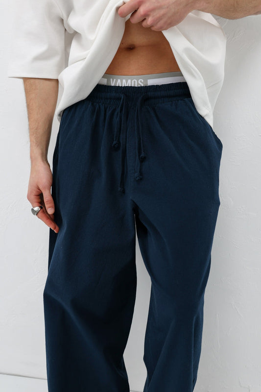 Super Baggy-Fit Linen Pants