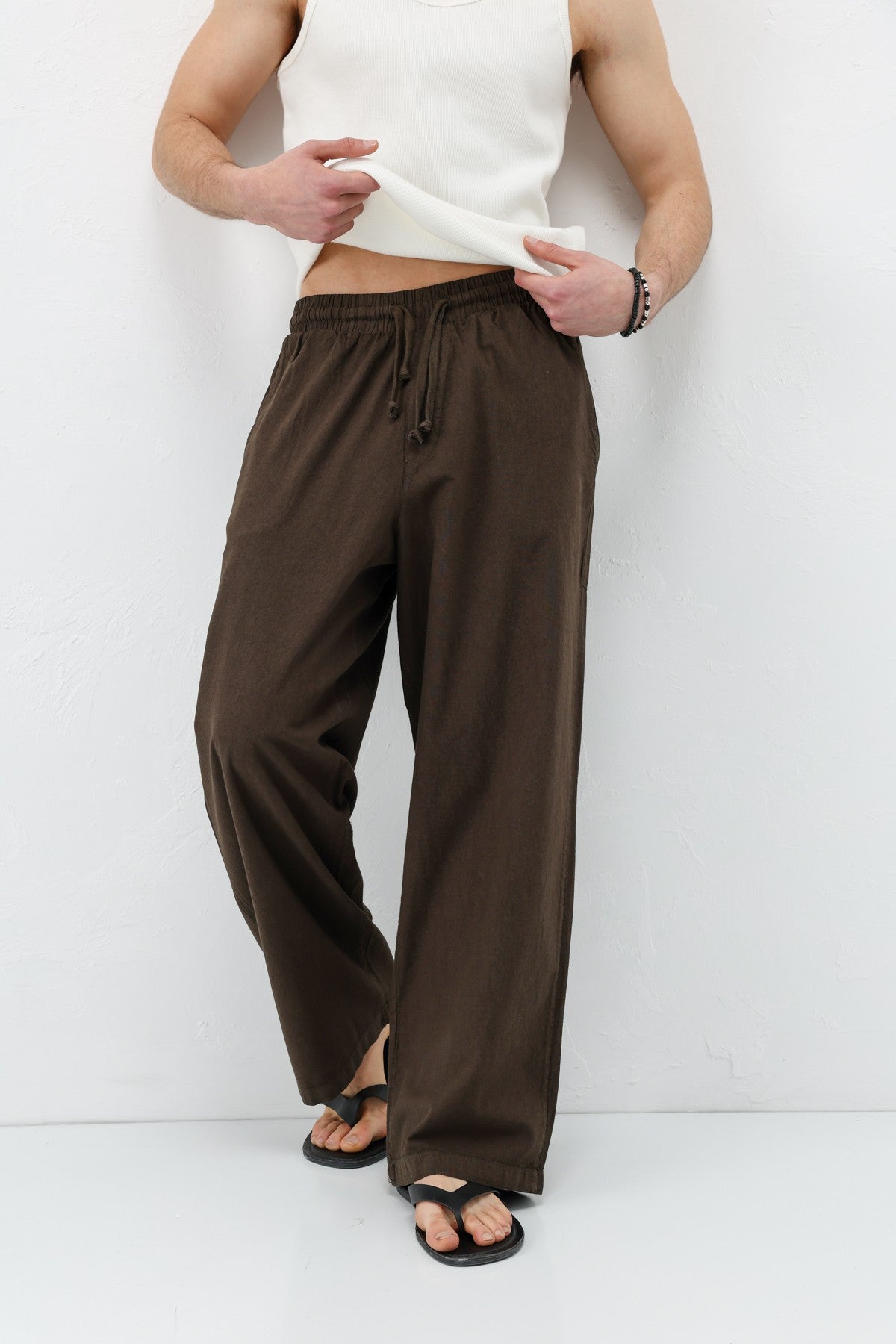 Super Baggy-Fit Linen Pants