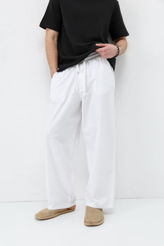Super Baggy-Fit Linen Pants