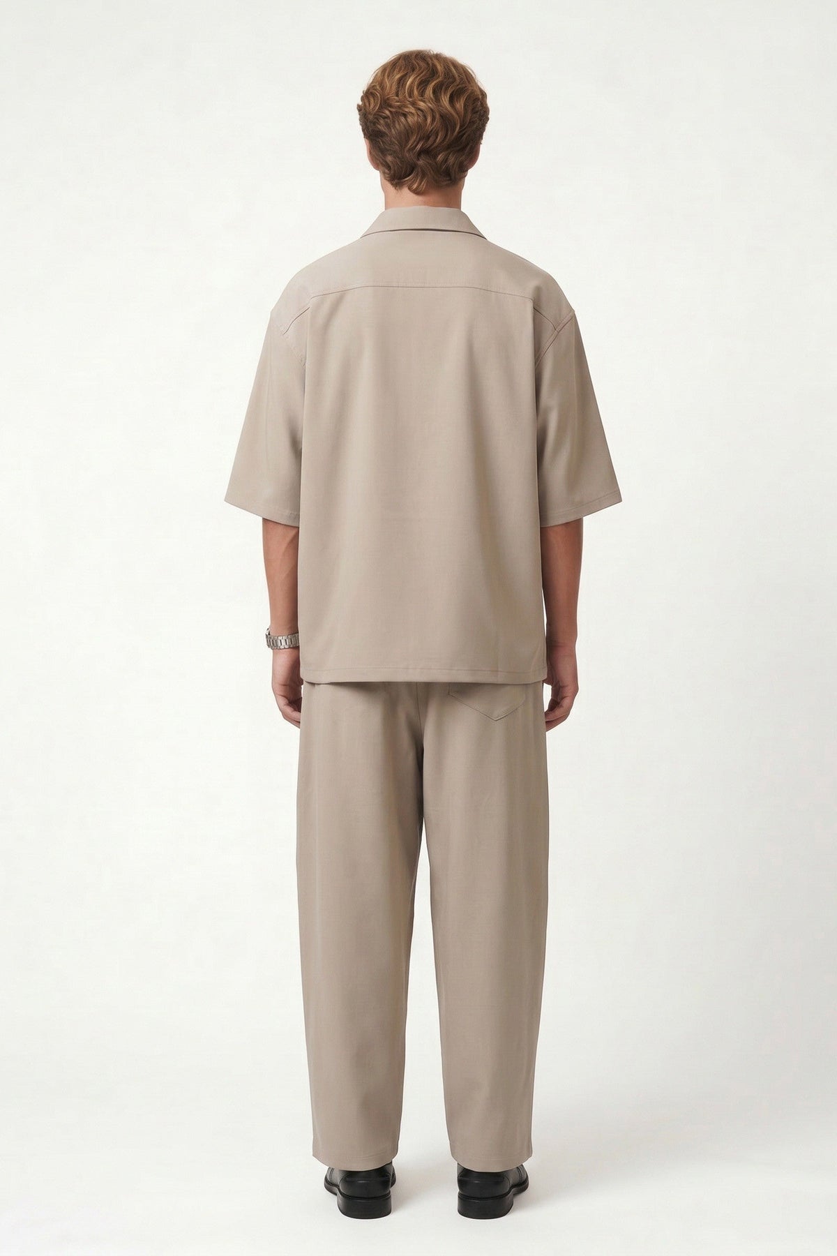 Super Baggy Fit Stretch Fabric Pants