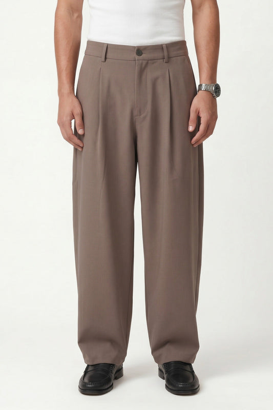 Super Baggy Fit Stretch Fabric Pants