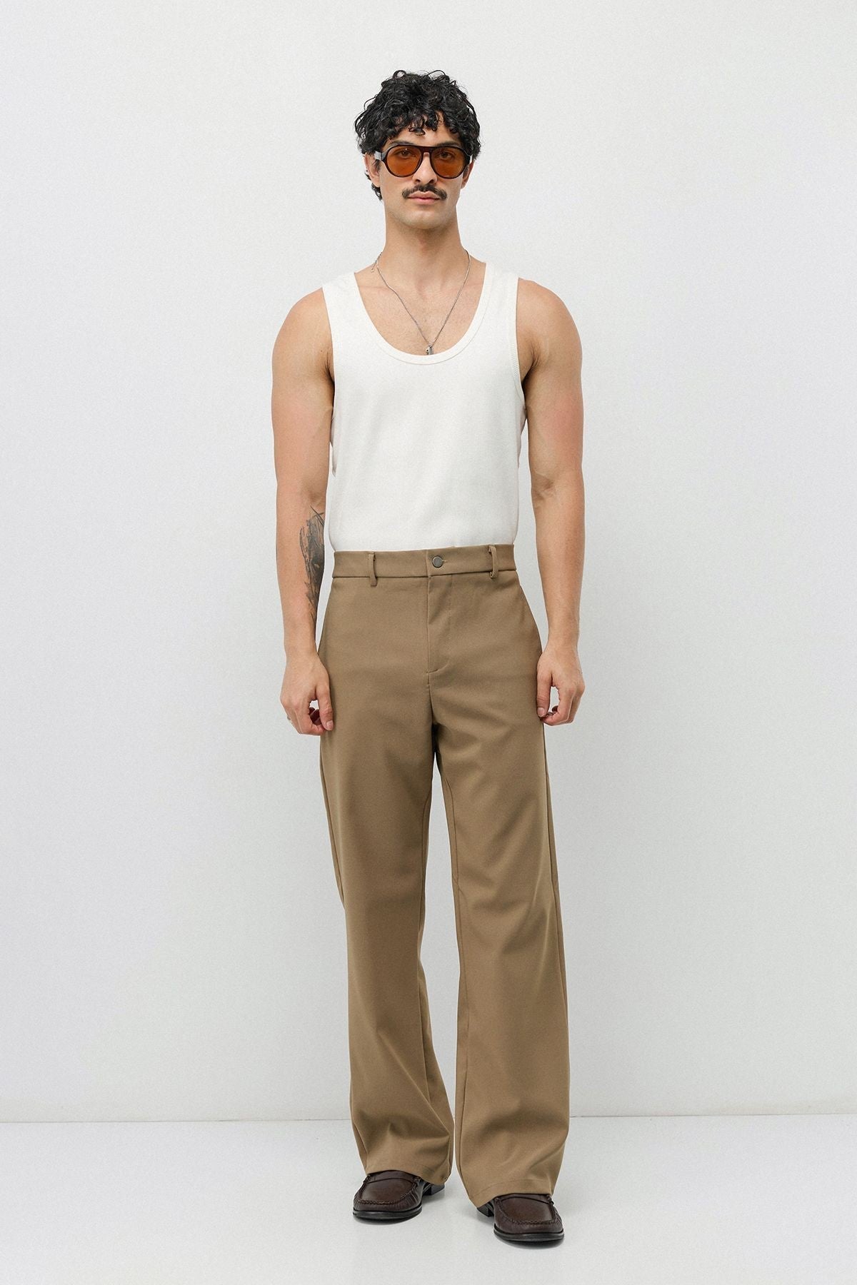 High-Waisted Flare-Fit Pants