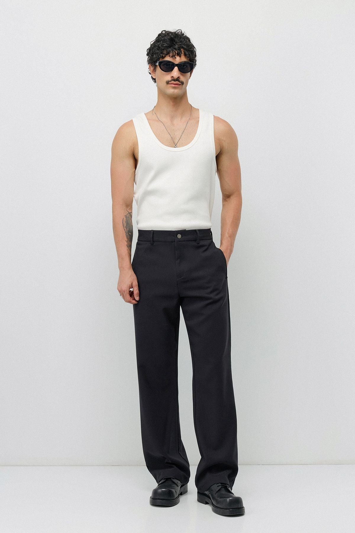 High-Waisted Flare-Fit Pants