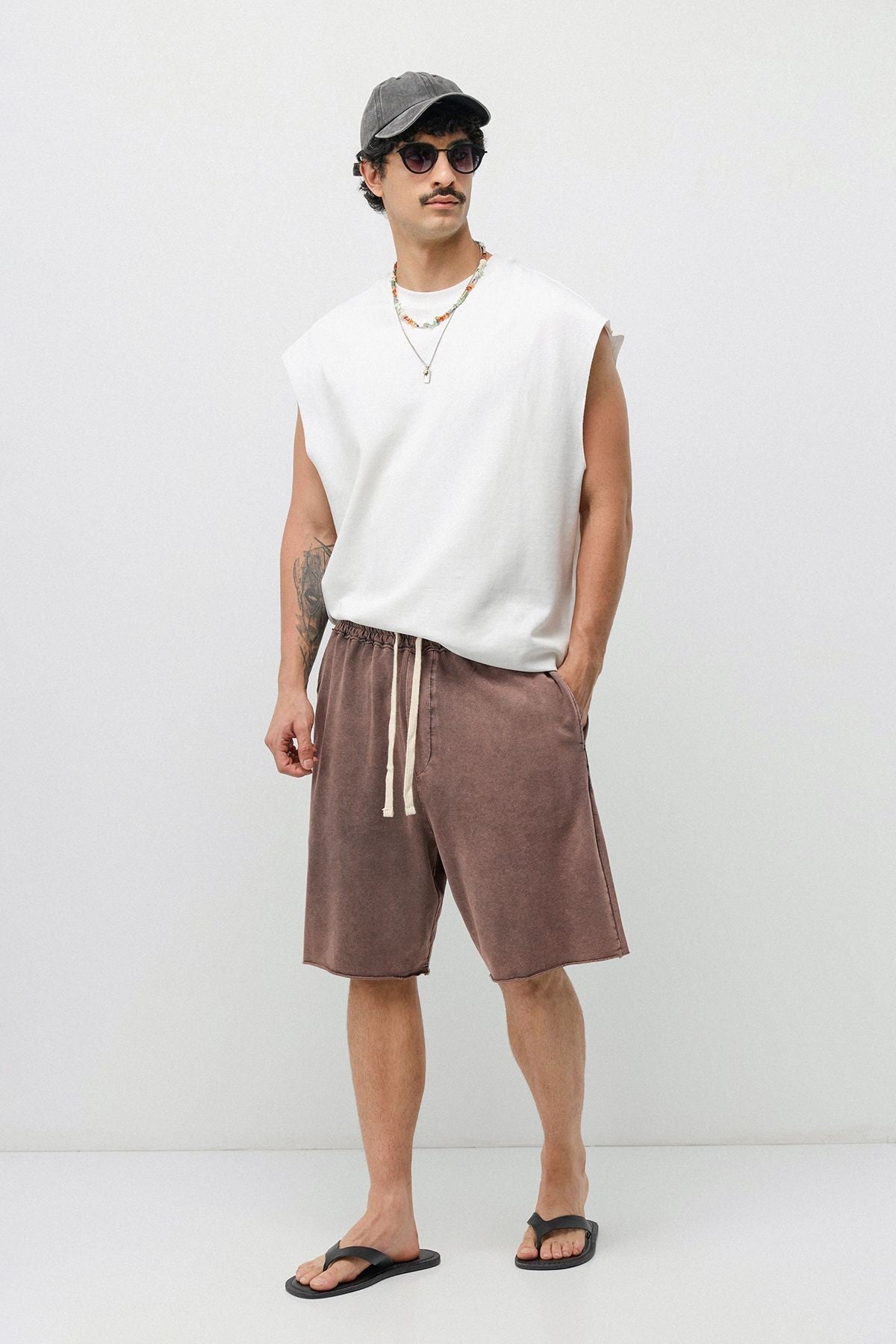 Oversized Washed Shorts