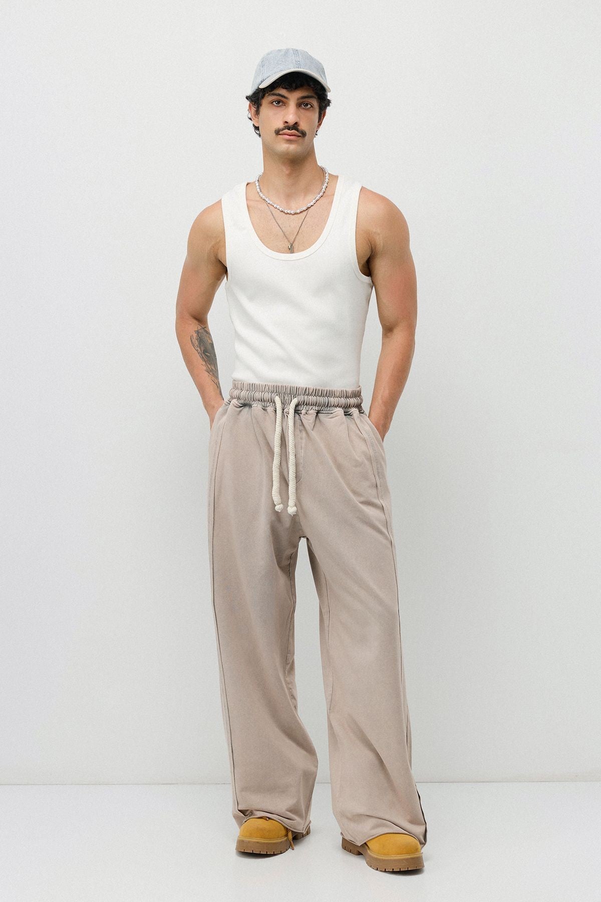Pre-Washed Baggy Sweatpants