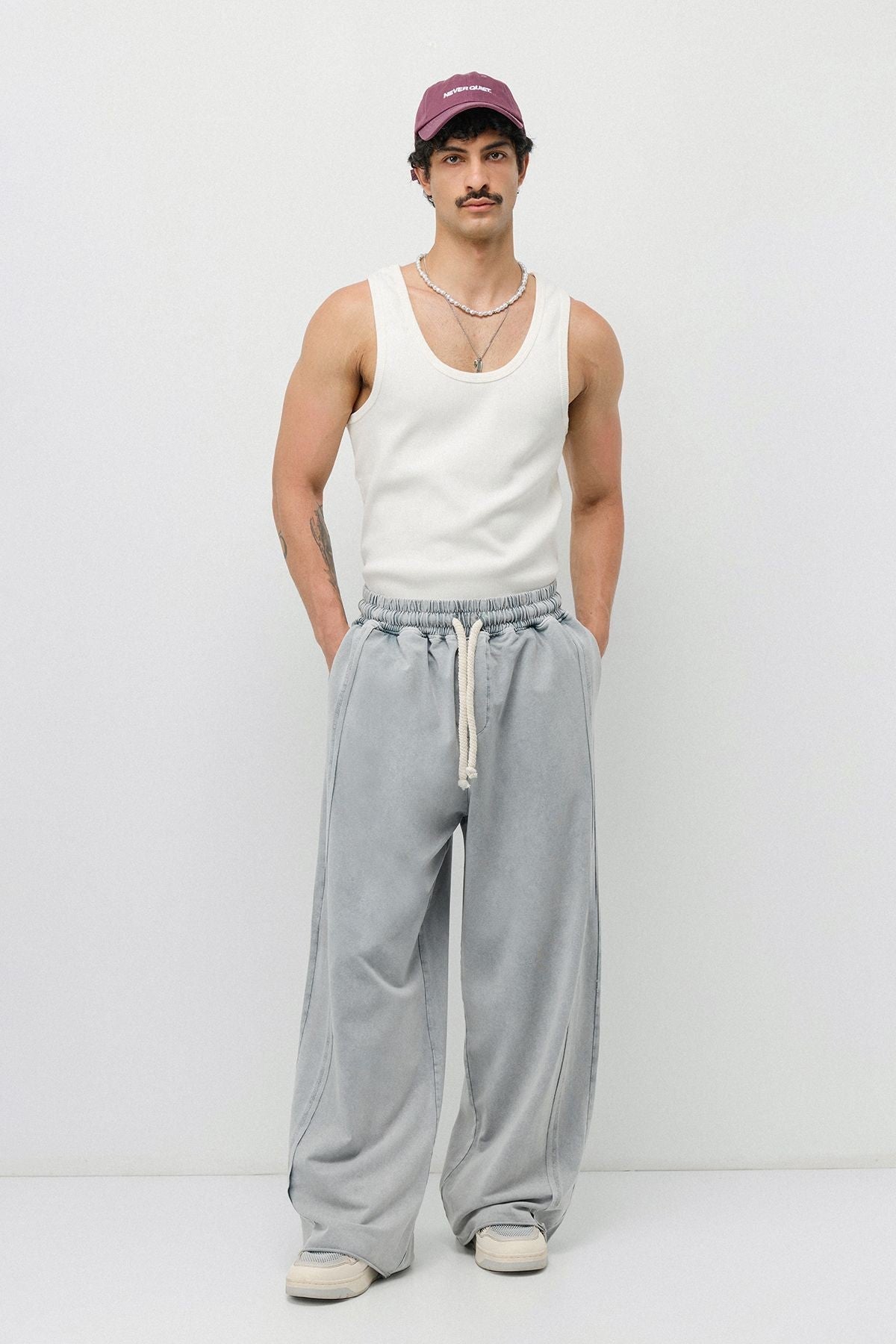 Pre-Washed Baggy Sweatpants