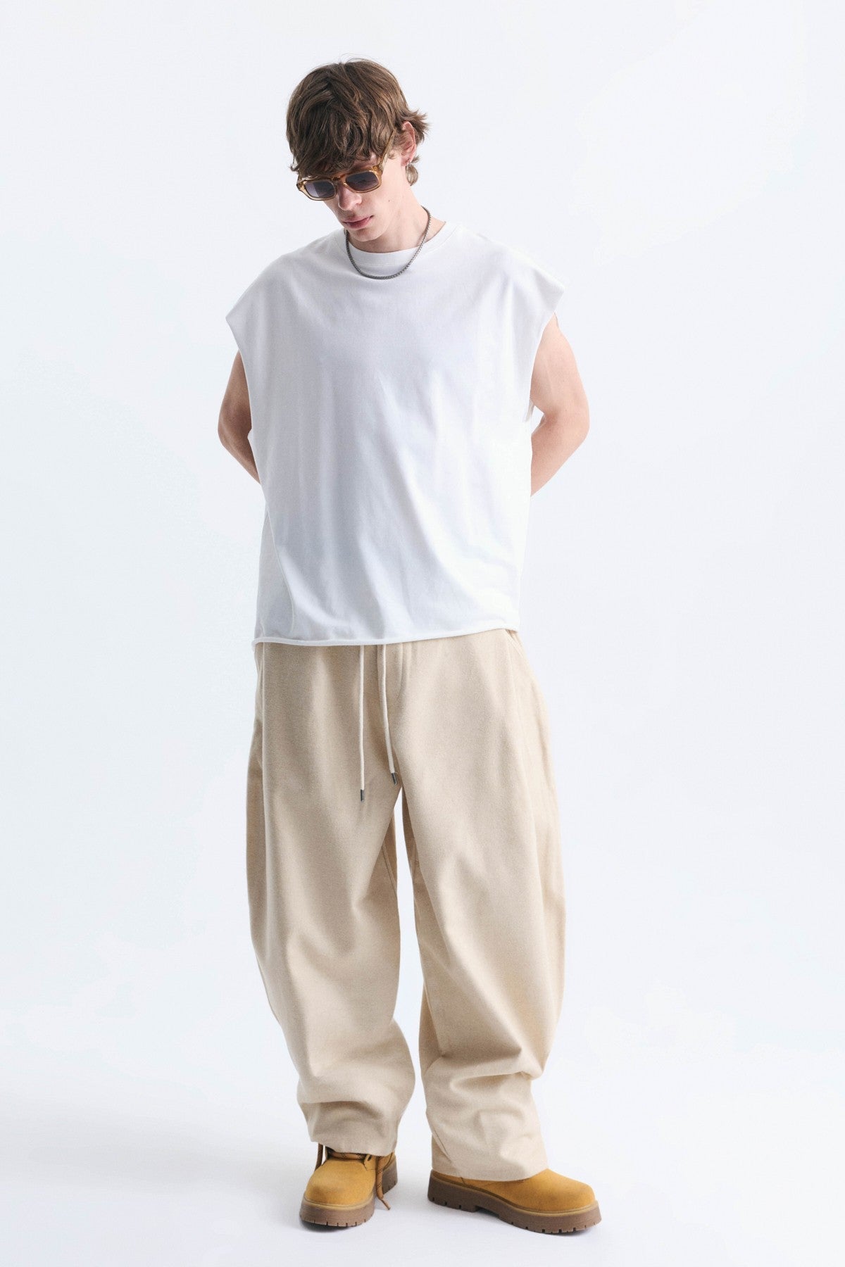Balloon Fit Sweatpants with Pockets