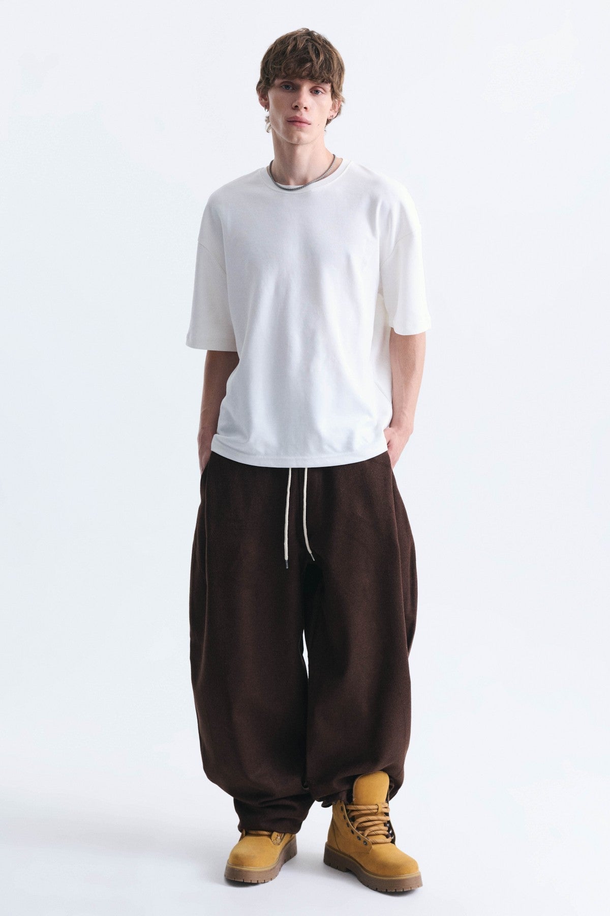 Balloon Fit Sweatpants with Pockets
